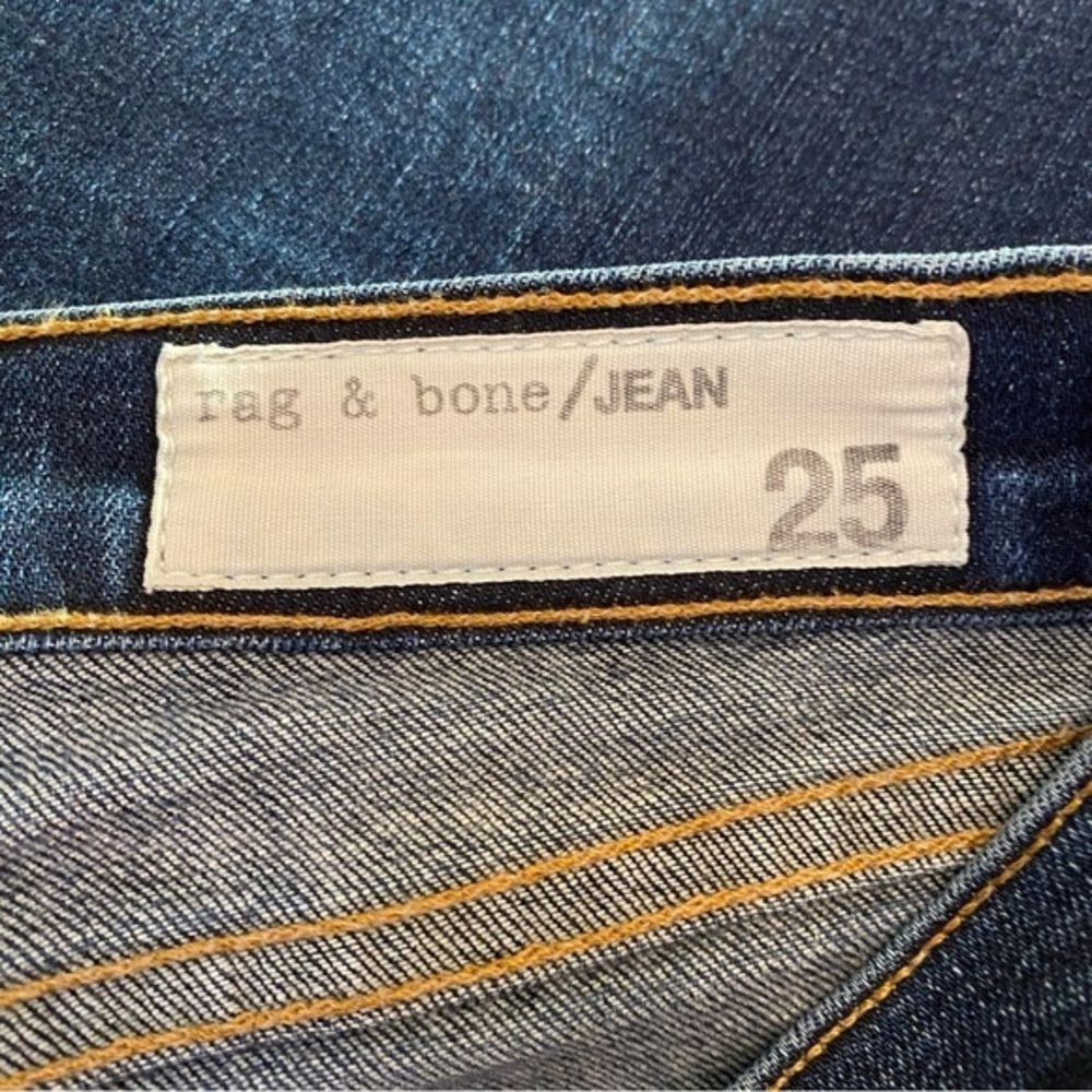 Rag & Bone Cate Mid Rise Skinny Jeans Blue Stretch Womens Size 25 - Picture 11 of 15